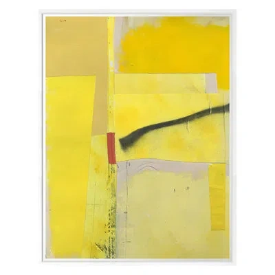 Grand Image Home Yellow Canary By Pc Ngo Print - Single Picture Frame Print On Paper In White Framed