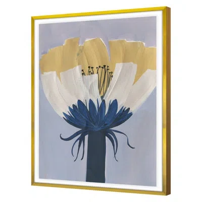 Grand Image Home Yellow Cap By Jody Morlock - Single Picture Frame Print On Paper In Gold Framed