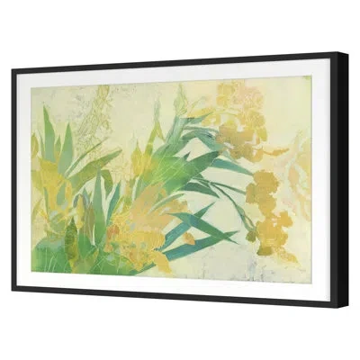 Grand Image Home " Yellow Iris 2 " By Richardson, April In Green;yellow