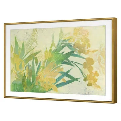 Grand Image Home " Yellow Iris 2 " By Richardson, April In Green;yellow