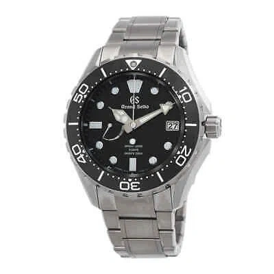 Pre-owned Grand Seiko Evolution 9 Spring Drive 5 Automatic Black Dial Men's Watch Slga015g