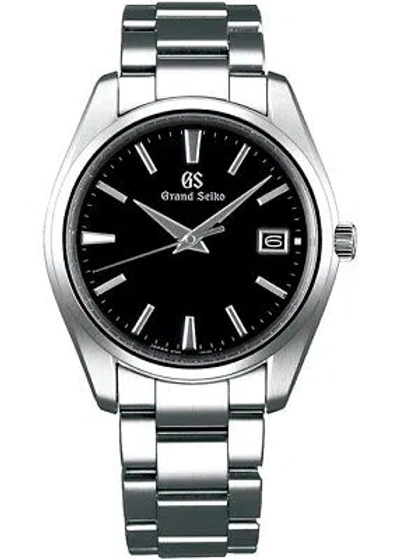 Pre-owned Grand Seiko Heritage Collection Sbgp011 Black Analog Quartz Men Watch In Box