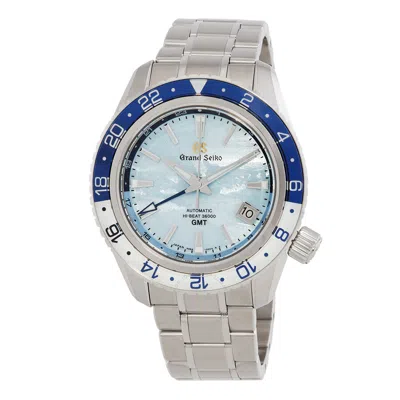 Grand Seiko Limited Edition Sport Gmt Automatic Blue Dial Men's Watch Sbgj275g In Blue/white/two Tone/silver Tone