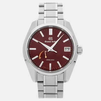 Pre-owned Grand Seiko Heritage Collection Spring Drive Limited Edition Sbga493 In Red
