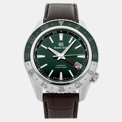 Pre-owned Grand Seiko Sport Collection Hi-beat 36000 Gmt Sbgj239 Automatic 44 Mm In Green