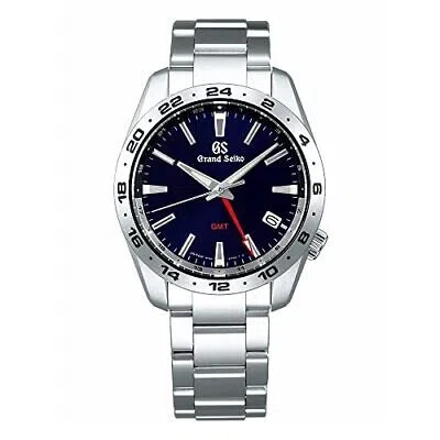 Pre-owned Grand Seiko Sbgn029 Sport Collection Gmt Blue Dial Stainless Steel Men Watch