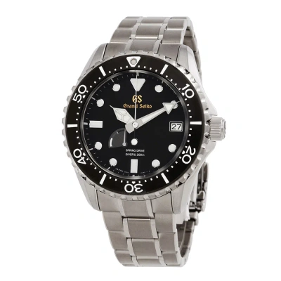 Grand Seiko Sport Automatic Black Dial Men's Watch Sbga463g In Metallic