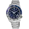 Grand Seiko Sport Collection Gmt Automatic Blue Dial Stainless Steel Men's Watch Sbgj237g In Neutral