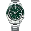 Grand Seiko Sport Collection Gmt Green Dial Stainless Steel Men's Watch Sbge295g In Metallic