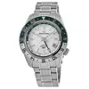 Grand Seiko Sport Collection Snow Valley Edition Gmt Automatic White Dial Steel Men's Watch Sbgj277g In Silver