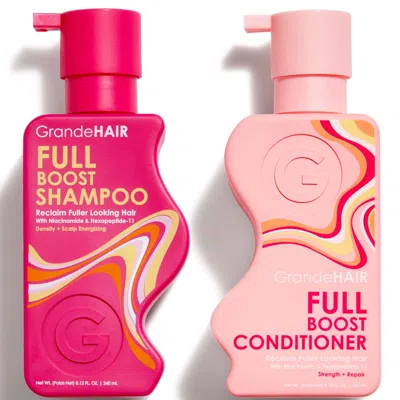 Grande Cosmetics Grandehair Full Boost Shampoo & Conditioner Duo 8.12 Fl. oz In White
