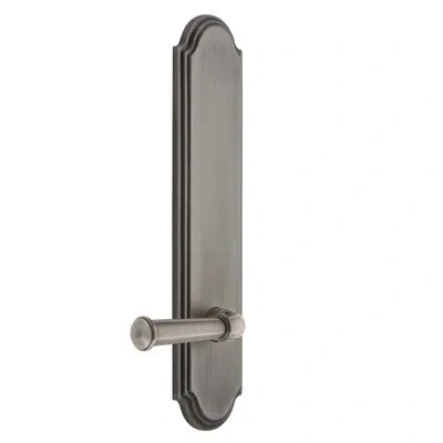 Grandeur Arc Tall Plate Double Dummy With Georgetown Lever In Antique Pewter