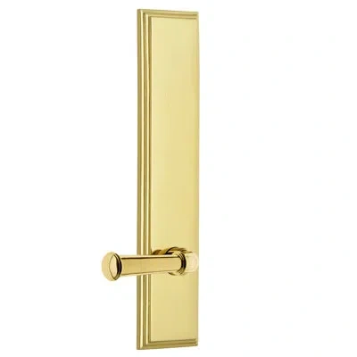 Grandeur Carré Tall Plate Double Dummy With Georgetown Lever In Lifetime Brass