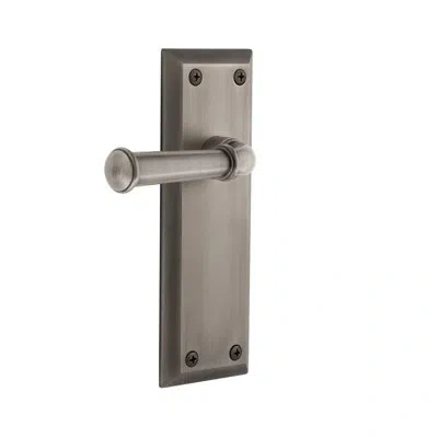 Grandeur Fifth Avenue Plate Double Dummy With Georgetown Lever In Antique Pewter