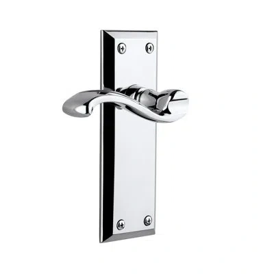 Grandeur Fifth Avenue Plate Privacy With Portofino Lever In Bright Chrome