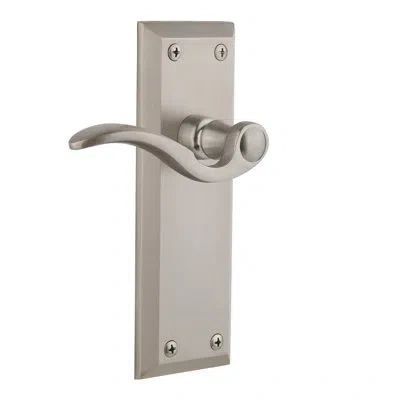 Grandeur Fifth Avenue Plate Single Dummy With Bellagio Lever In Lifetime Brass