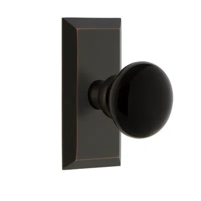 Grandeur Fifth Avenue Short Plate With Coventry Knob In Timeless Bronze