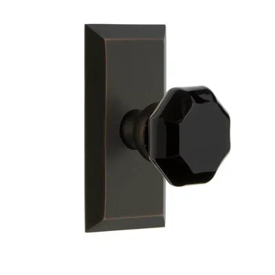 Grandeur Fifth Avenue Short Plate With Lyon Knob In Timeless Bronze