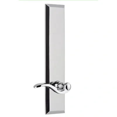 Grandeur Fifth Avenue Tall Plate Double Dummy With Bellagio Lever In Bright Chrome