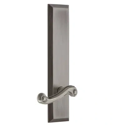 Grandeur Fifth Avenue Tall Plate Double Dummy With Newport Lever In Antique Pewter