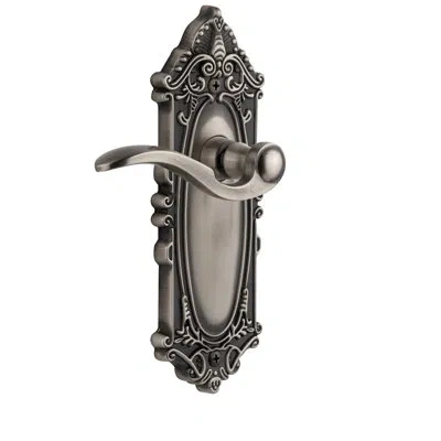 Grandeur Grande Victorian Plate Double Dummy With Bellagio Lever In Vintage Brass