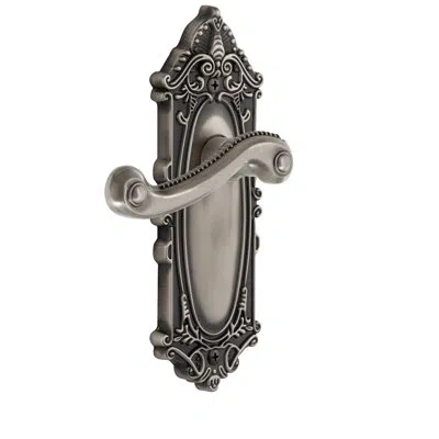 Grandeur Grande Victorian Plate Double Dummy With Newport Lever In Antique Pewter