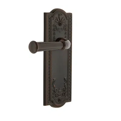 Grandeur Parthenon Plate Privacy With Georgetown Lever In Timeless Bronze