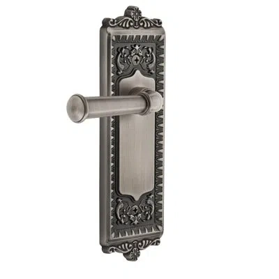 Grandeur Windsor Plate Double Dummy With Georgetown Lever In Antique Pewter