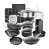 Granitestone 20-pc. Nonstick Cookware And Bakeware Set In Black