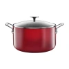 Granitestone 5-qt Stockpot With Lid In Red