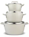 Granitestone 6pc Nonstick Stackable Nesting Pots