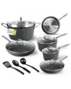 GRANITESTONE GRANITESTONE ARMOR MAX 14PC ULTRA DURABLE NONSTICK COOKWARE SET WITH UTENSILS