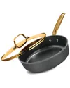 Granitestone Armor Max Gold 4 Qt Ultra Durable Nonstick Sautž Pan With Lid