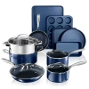 Granitestone 15pc Cookware And Bakeware Set In Blue