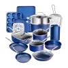 Granitestone Blue 20-pc. Nonstick Cookware And Bakeware Set In Blue