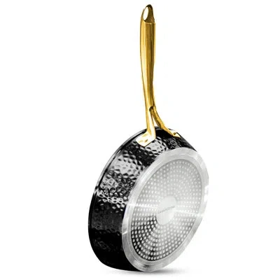 Granitestone Charleston Collection Hammered 12'' Black Aluminum Nonstick Fry Pan
