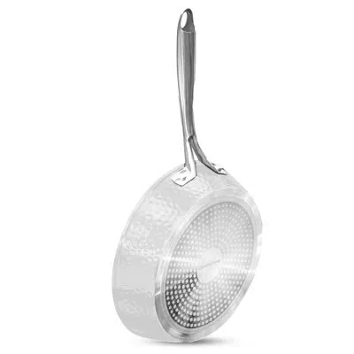 Granitestone Charleston Collection Hammered 12'' White Aluminum Nonstick Fry Pan