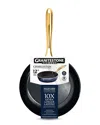 GRANITESTONE GRANITESTONE CHARLESTON COLLECTION HAMMERED 12IN ALUMINUM NONSTICK FRY PAN