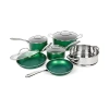 Granitestone Emerald 10-pc. Nonstick Pots And Pans Cookware Set In Green