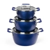 Granitestone Nesting Non-stick Stockpot In Blue