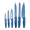 Granitestone Nutriblade 6-pc. Easy Grip Handle Knife Set In Blue