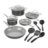 Granitestone Pro Hard Anodized 13-pc. Nonstick Pots And Pans Cookware Set With Utensils In Black