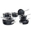 Granitestone Stackmaster Stackable Space Saving 10 Piece Aluminum Non Stick Cookware Set