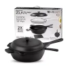 Granitestone Zuka Everyday Multi-functional 10" Pan Cooking System In Black