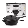 Granitestone Zuka Everyday Multi-functional 12" Pan Cooking System In Black
