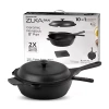 Granitestone Zuka Everyday Multi-functional 8" Pan Cooking System In Black
