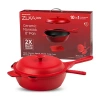 Granitestone Zuka Everyday Multi-functional 8" Pan Cooking System In Red