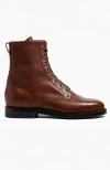 Grant Stone Combat Boot In Brown