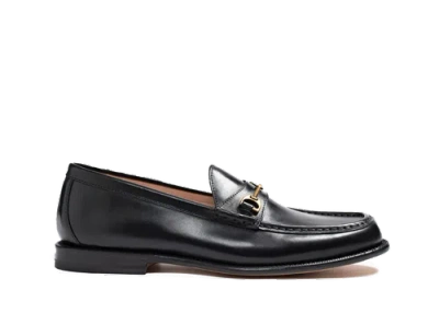 Grant Stone Horsebit Loafer In Black