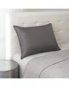Graphene Charcoal Infused Antimicrobial Odor Resistant 420 Thread Count Pillow In Grey